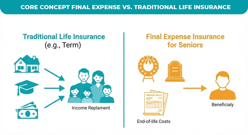 Core Concept: Final Expense vs. Traditional Life Insurance