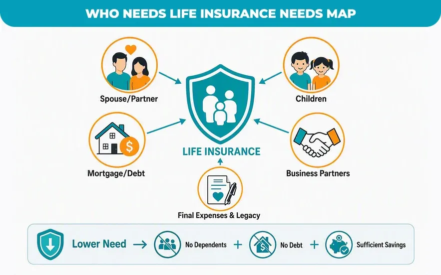 Who Needs Life Insurance? Needs Map