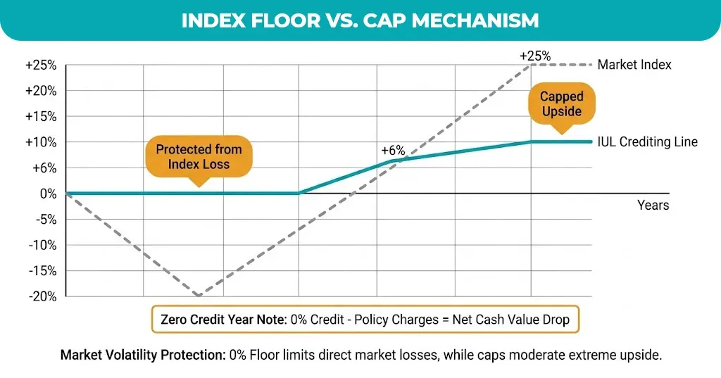 Index Floor vs. Cap Mechanism