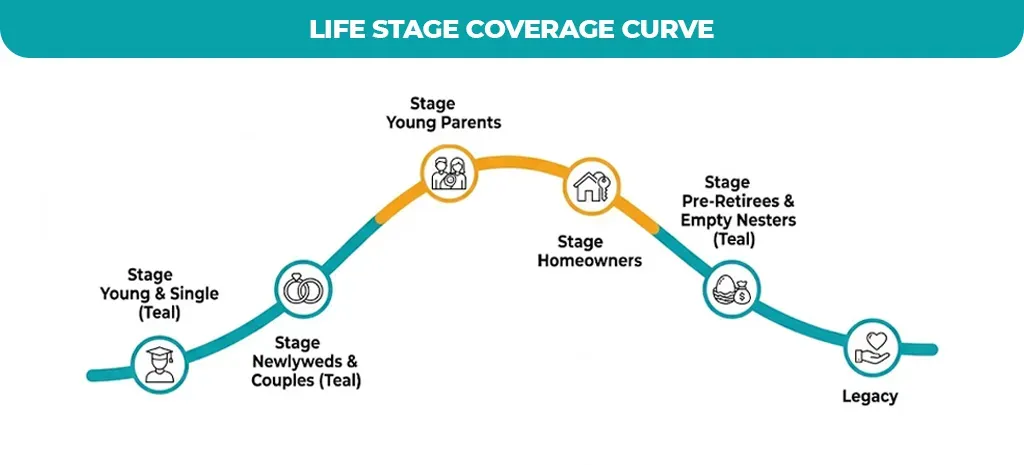 life stage coverage curve
